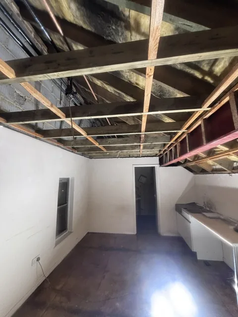 Controlled artex plasterboard strip-out in Thamesmead