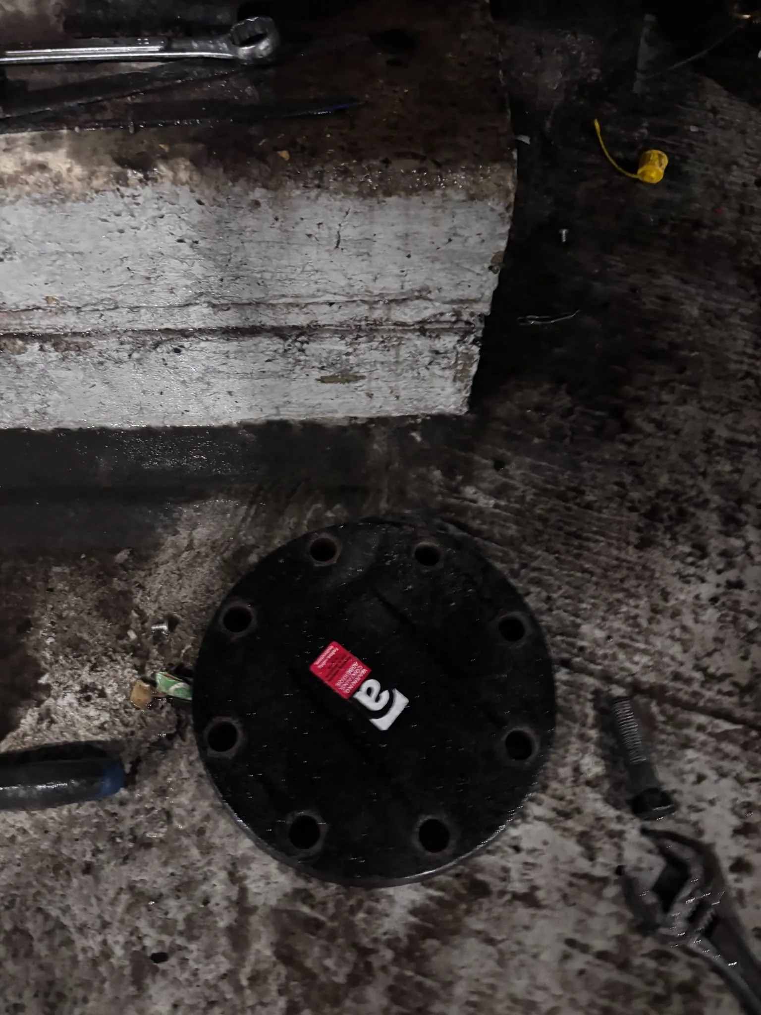 Artex scraping from a concrete ceiling during Thamesmead refurbishment
